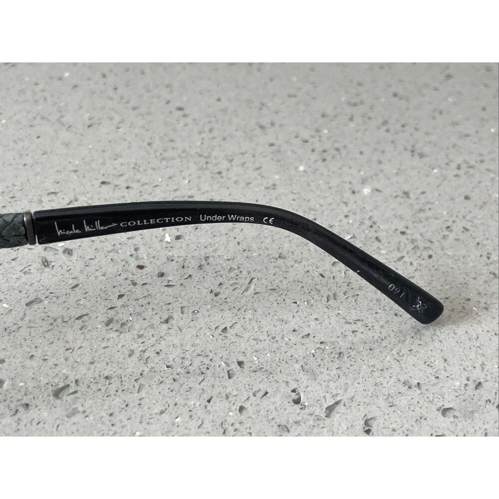 NICOLE MILLER Collection Eyeglasses FRAMES ONLY 53-16-135 Pewter Under Wraps